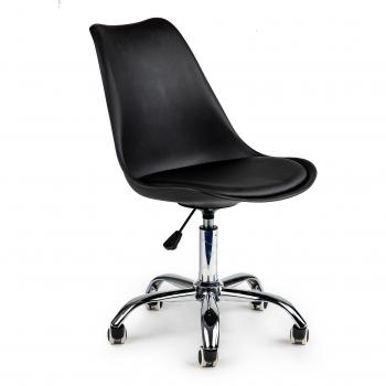 Silla de oficina Viking Choice - altura ajustable - con ruedas - negra