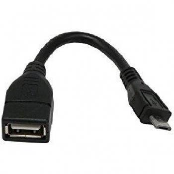 MCL USB-AF/HMCO adaptador de cable Micro USB Negro - Adaptador para cable