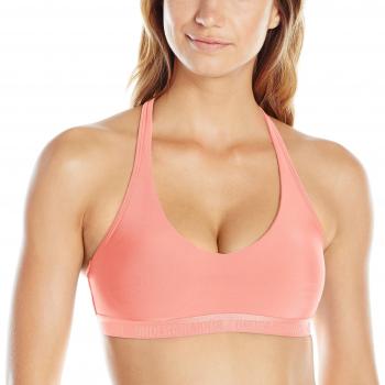 Under Armour Low Strappy Sujetador Deportivo, Mujer, Rosa, M