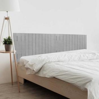 Cabecero de Madera Reciclada DM Estilo Palet Horizontal con Herrajes Incluidos (150cm, Roble)