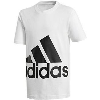adidas Yb Big Logo tee Camiseta, Niños, Blanco/Negro, 128