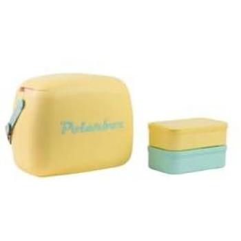 Bolsa Térmica Isotérmica 6L Amarilla con Asa Verde - Polarbox Pop