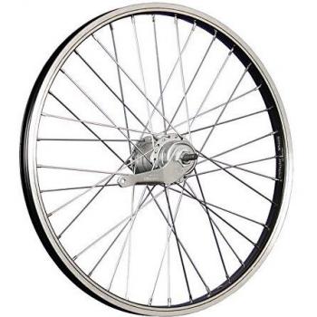 Rueda trasera de bicicleta 20 pulgadas Nexus Inter-3 contrapedal negra/plata
