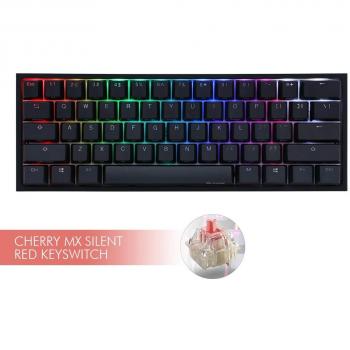 Ducky One 2 Mini Teclado para Gaming - MX-Silent Red - RGB LED - Diseño de EE. UU. - Negro