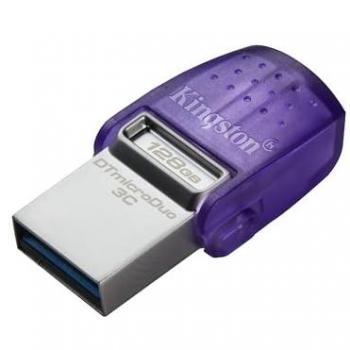 Kingston DataTraveler microDuo 3C - 128GB USB Flash Drive - USB 3.2 Gen 1 / USB Type-C and Type-A