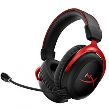 HyperX Cloud II Wireless – Auriculares inalámbricos para PC, PS4, PS5*, Nintendo Switch, batería duradera de hasta 30 horas, sonido envolvente 7.1, micrófono con cancelación de ruido, Color Negro