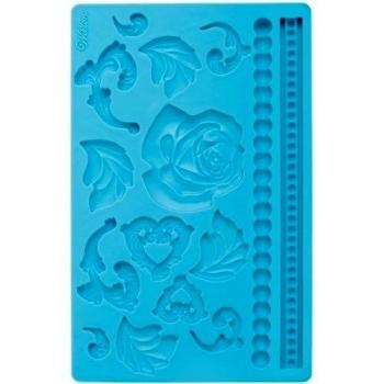 Wilton Molde para Fondant y Pasta de Goma, diseño de Rosa, Centimeters