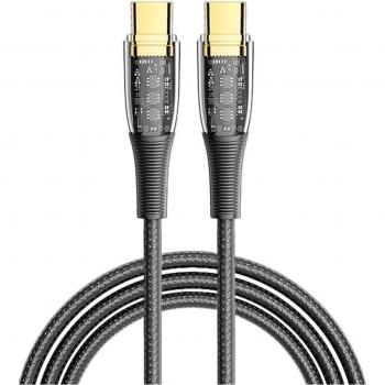 Cable USB-C a USB-C PD100W con luz LED de 2 metros