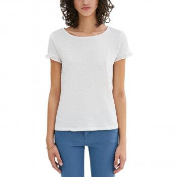 edc by ESPRIT 037cc1k012, Camisa Manga Larga para Mujer, Blanco