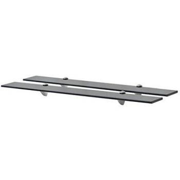 vidaXL Floating Shelves - 2 pcs, Glass, 80x20 cm, Thickness: 8 mm