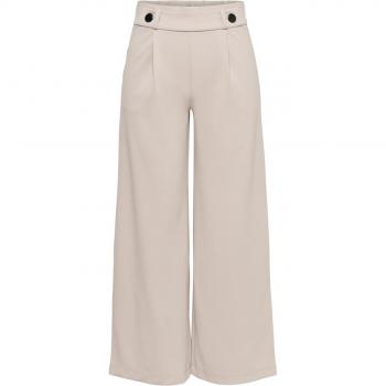 JDY Geggo Women's Wide Leg Trousers - New Long Style in Gray, XXL
