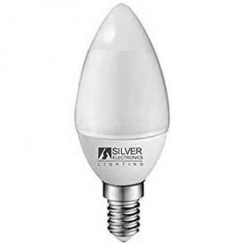 Silver Electronics 1971414 Led Eco Vela E14, 4 W, Blanco