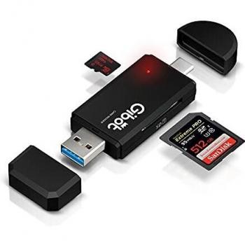 Gibot 3.0 USB Tipo C Micro USB Lector de Tarjetas SD Adaptador USB Lector de Tarjetas Memoria para