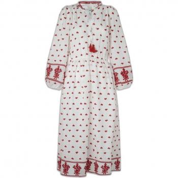 Pepe Jeans Women's Long Sleeve White Dress Belisa
