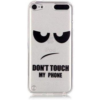 case cover para Apple iPod Touch 5 / Touch 6,Crisant personalidad negro Diseño Protección suave Transparente TPU Gel silicona Teléfono Celular Back funda Carcasa para Apple iPod Touch 5 / Touch 6