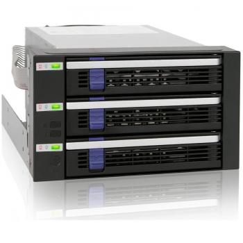 IcyDock FatCage MB153SP-B 3x3.5 HDD in 2x5.25 Bay SATA Hot Swap Backplane Cage