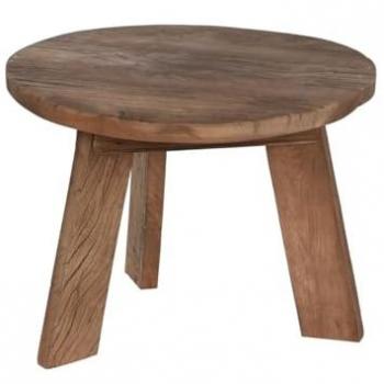 Mesa auxiliar Home ESPRIT Marrón Madera Reciclada 60 x 60 x 45 cm