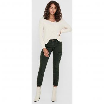 Pantalón Only Missouri cargo kaki de mujer