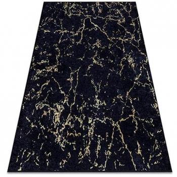 Alfombra Lavable Miro 52003.803 Mármol Antideslizante Negra 140x190 cm