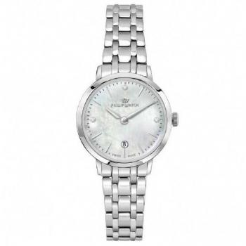 Philip Watch Audrey Swiss Made Women's Quartz Watch with Diamond and Crystal Accents, Mother of Pearl Dial R8253150512