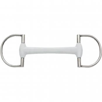 Beris D-gebiss Olivenkopf Soft - Filete para caballo, color gris, talla DE: 120mm