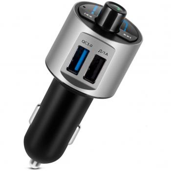 Transmisor FM Bluetooth Coche Manos Libres Coche Reproductor MP3 Radio Adaptador mit QC3.0
