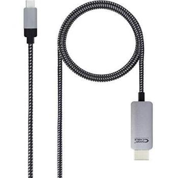 NANOCABLE 10.15.5103 - Cable Conversor USB-C a HDMI, Color Negro, 3 Metros