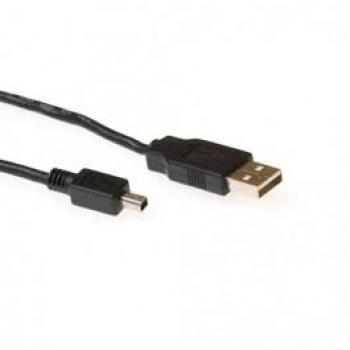Cable USB 2.0 A macho - USB mini B macho 1,80 m