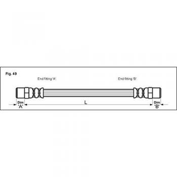 Metzger 4111351 Tubo flexible de frenos