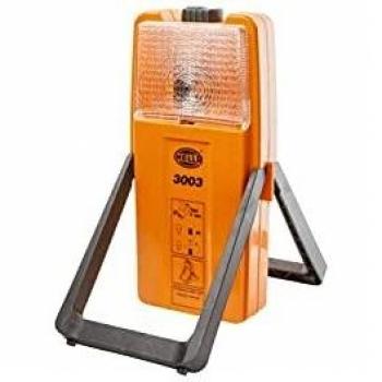 Luz de advertencia halógena HELLA 2XW 007 146-001 modelo 3003 - 6V - Amarilla con soporte de montaje