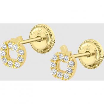 Pendientes Naturaleza Time Road Hin00038/6 Oro, Infantil