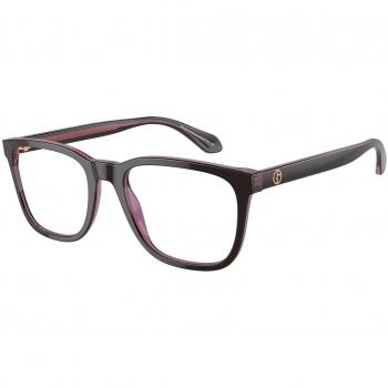 Giorgio Armani AR7255 6088 Gafas Recetadas para Hombre Marrones con armazón marrón y lentes de 55 mm