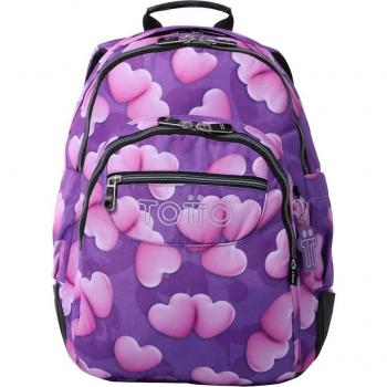 TOTTO Mochila Escolar Eco-Friendly Crayoles Chubby