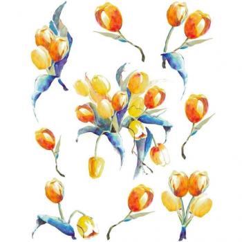 Brewster Spirit 350-0186 Peel & Stick Tulipe European Wall Decals
