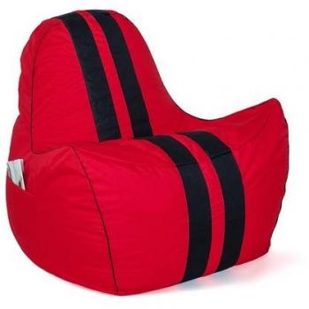 Puf Sako XXL Rojo-Negro Ferrari 140 x 100 cm Tejido Oxford Antidesgarros