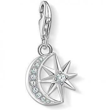 THOMAS SABO Zirconia Star & Moon Charm