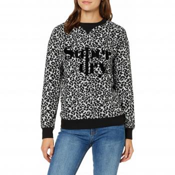 Superdry Sport Scandi Graphic Top Camisa Manga Larga, Gris