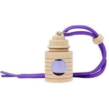 1 AMBIENTADOR DE BOTELLA PARA COLGAR COCHE CON ACABADO MADERA AROMA LAVANDA