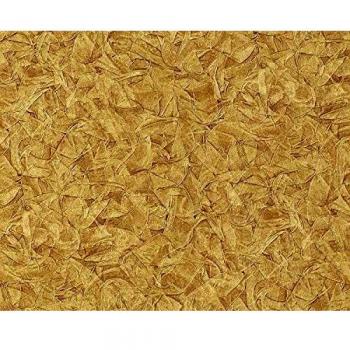 Empapelado Texturado Edem 9086-25 Papel Pintado Vinílico Gofrado Unicolor Efecto Satinado Oro 10,65 m2