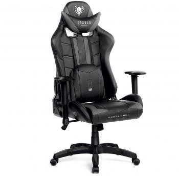 Silla Gaming Diablo X-Ray Ergonomica Negra-Gris Talla L con Reposabrazos 4D y Función de Inclinación
