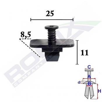 Pinza para tapicería ROMIX ROM C70541 - Herramienta de sujeción, fabricada en acero inoxidable, diseño ergonómico, mango antideslizante, ideal para trabajos de tapicería y manualidades