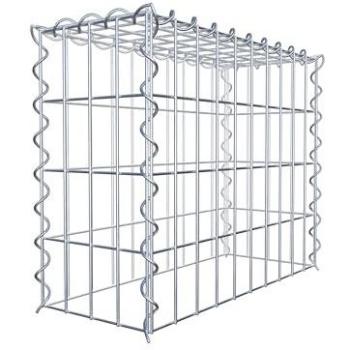 Gabiona Tipo 3 de 50 cm x 40 cm x 20 cm, Malla de 5 x 10 cm, Espiral, Montaje Vertical