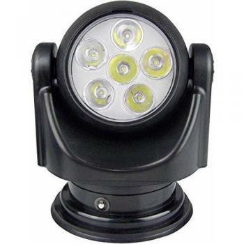 Faro LED 12V 30W con soporte de goma, ajustable eléctricamente, haz amplio, 1900 lm