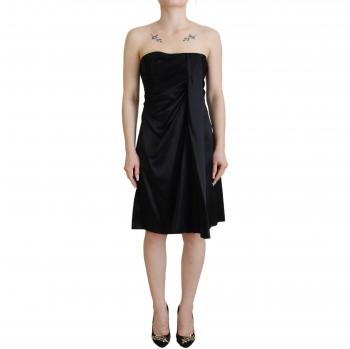 Dolce & Gabbana Black Silk Shift Short Mini Party Dress