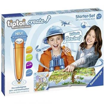 Ravensburger Tiptoi Create 00805 - Juego de bolígrafo y Libro de Viaje para niños a Partir de 6 años, con función de grabación