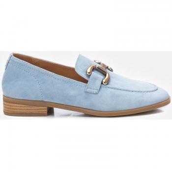 Mocasines de piel azul para mujer de la marca Carmela - Modelo 161503