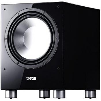 Subwoofer Canton SUB 1200 R Activo de 750 W en color negro brillante