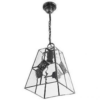 Colgante Estepa Plata Regulable 20x20 cm 1xe27