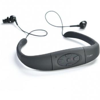 Reproductor MP3 Deportivo Impermeable IPX8 4G/8G para Natación y Buceo con Radio FM y Auriculares Estéreo