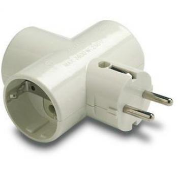 Famatel 1303 - Clavija toma tierra lateral +3 bases toma tierra lateral 16a-250v